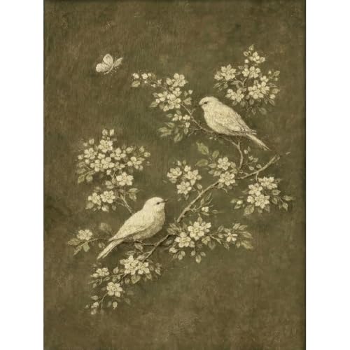 Vintage Bird Paint by Numbers Kit for Adults Framed Canvas, Frameworkless - color: YH04415