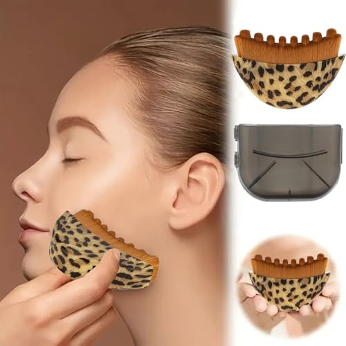 Lymphatic Contour Face Brush Lymphatic Drainage Massager Double Chin Reducer Lymphatic Drainage Brush for Face Ergonomically Designed to Fit The Skin Precisely (Grey) - color: Grey