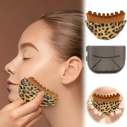 Lymphatic Contour Face Brush Lymphatic Drainage Massager Double Chin Reducer Lymphatic Drainage Brush for Face Ergonomically Designed to Fit The Skin Precisely (Grey) - color: Grey