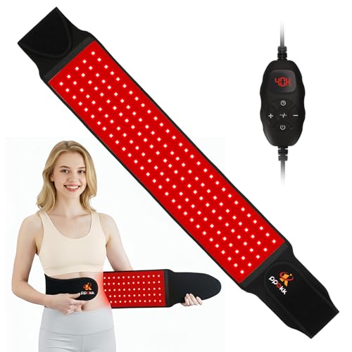 Red Light Therapy for Body,150 LEDs Infrared Light Therapy Wrap Belt for Waist,Upgraded 3 in 1 Led Beads,660nm Red Light &850nm Near Infrared Light Device for Back with Timer - size: 150LEDS