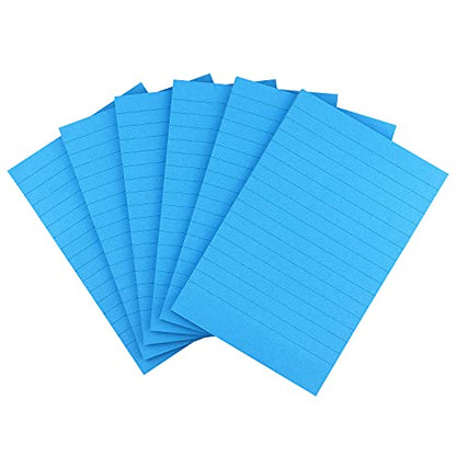 Early Buy Lined Sticky Notes, 4x6 in, 6 Bright Color, 45 Sheets/Pad (Blue) - color: Blue