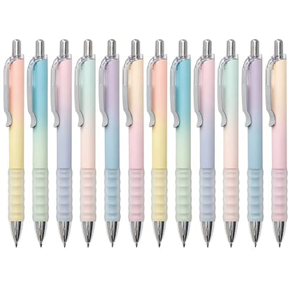 Aisibeiger Gel Pens Fine Point 0.7mm Black Ink Gel Pen Retractable Cute Pens for Smooth Writing School Office Supplies, Pack of 12 - color: 12-count