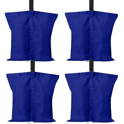 ABCCANOPY Canopy Weights 120 LBS Gazebo Tent Sand Bags,4-Pack Blue (Without Sand) - color: Blue, size: 120 LBS