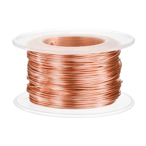 HARFINGTON 20 Gauge Aluminum Craft Wire 0.8mm 98.5ft Flexible Bendable Anodized Metal Jewelry Sculpting Wire for Jewelry Making Modelling Craft DIY, Rose Gold - color: Rose Gold, size: 30M x 0.8mm