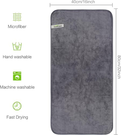 KinHwa Gym Towels for Men, Quick Dry Microfiber Sweat Towels, 6 Pack Gray - color: Gray, size: 16inchx31inch 6 Pack