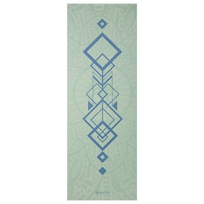 Gaiam Yoga Mat Classic Print, 4mm Non-Slip Mat - color: Fijian Dream
