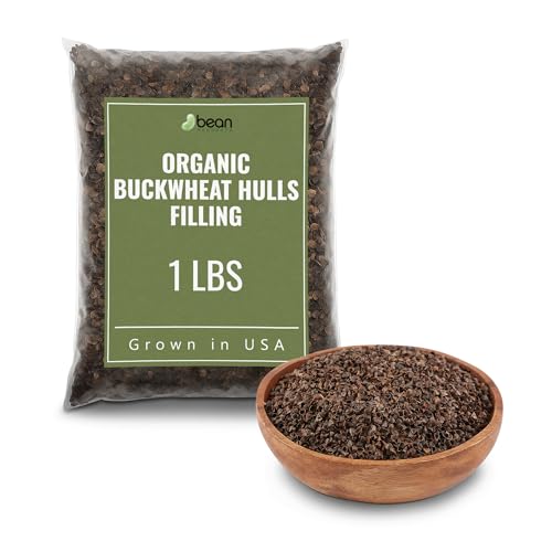 Organic Buckwheat Hulls Filling – Natural and Eco-Friendly Refill for Pillows, Yoga Zafus and Cushions - Hypoallergenic Premium Natural Pillow Replacement – USA Grown and Processed, 1 lb - size: A - 1 lb