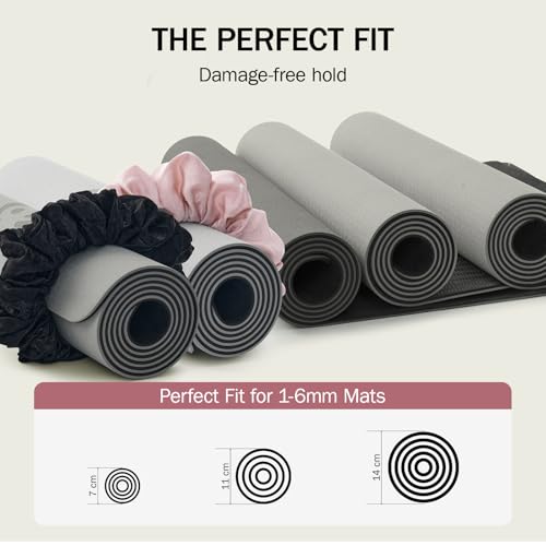 Slim Panda Yoga Mat Scrunchie,Holds Your Mat in Style,Stretchable Velvet Fabric Fit All Standard Yoga Mats (mat not included) - color: Green