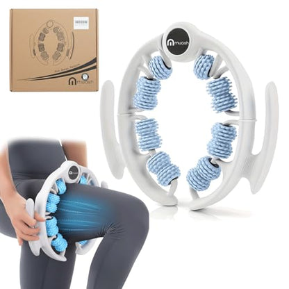 Anti-Cellulite Massage Roller for Legs & Body – Cellulite Roller & Cellulite Massage Tool with Deep Tissue Fascia Rolling for Lymphatic Drainage, Thighs & Buttocks (Blue)