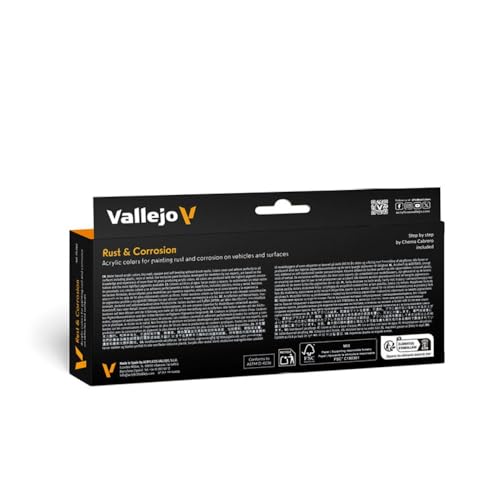 Vallejo - Model Color Effects Rust & Corrosion Set | Modeling Acrylic Paints | 8 Bottles x 18 ml (0.60 fl.oz.) - style: Rust & Corrossion