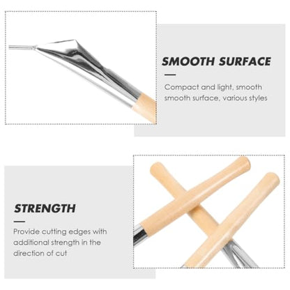 EXCEART 3pcs Batik Pen Tool Set Stainless Steel Wax Printing Tools for Pottery Clay Sculpture Fabric Drawing Line Carving DIY Crafts 7.36 in