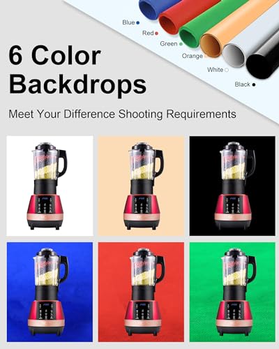 PULUZ Light Box Photography, 24x24 inch Large Photo Studio Light Box, Professional Dimmable Photo Booth with 120 LED Lights & 6 Backdrops for Jewelry and Food Items Product Photography - size: 24*24 Inch