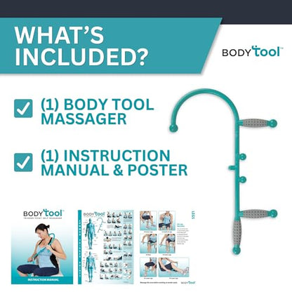 Body Tool Pressure Point Massage Stick - Muscle Hook for Back & Neck Pain