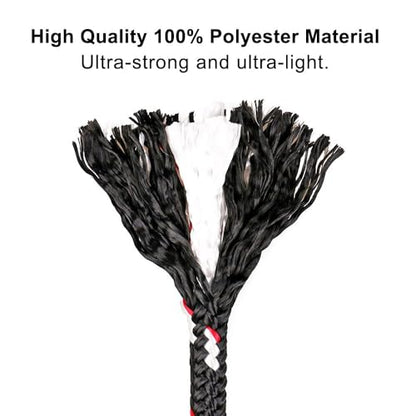 BeneLabel 1Pcs 59" Tree Swing Ropes Hanging Swing Strap for Hammock Black - color: Black, size: 59"