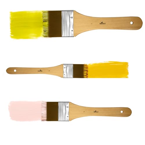 Bluebird Premium Gesso Brush Set of 3 - Professional Quality Brushes for Artists and Hobbyists DIY Project Kids Adults