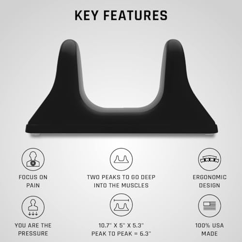 PSO-RITE Psoas Muscle Release Tool – Made in USA, Patented Deep Tissue Massage Device for Your Back, Hip Flexor & Trigger Point Relief, Night Black - color: Night Black