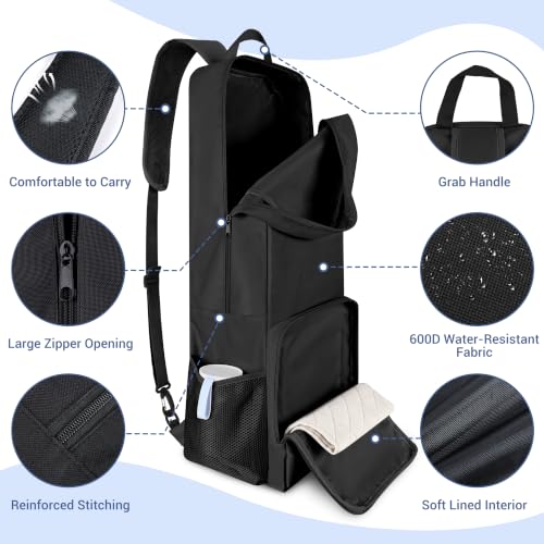 COOLBEBE Yoga Bag for Women with Side Mesh Pockets & Wet Dry Compartment