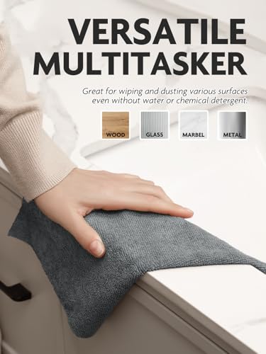 Fantasticlean Microfiber Cleaning Cloth Roll- 75 Sheets, 12" x 12"(Dimgrey) - color: Dimgray, size: 75 pack