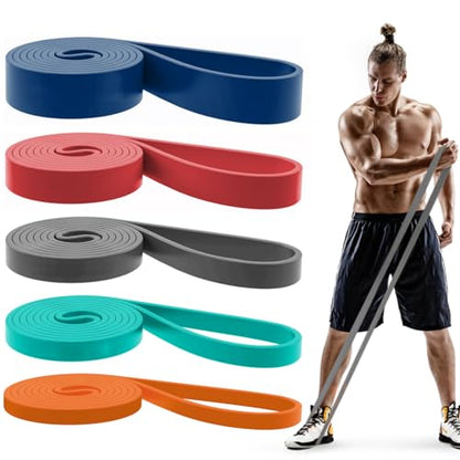 Pull Up Bands, Resistance Bands Set, Exercise Workout Bands for Men & Women, Ideal for Body Stretching, Physical Therapy and Muscle Training - color: Navy