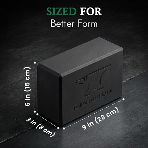Men’s Yoga Block – High-Density EVA Foam, Non-Slip, Durable Support for Yoga & Fitness, Black