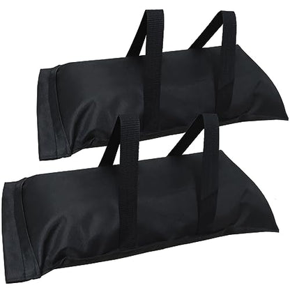 D&ONEHOS Extra Large Umbrella Base Weight Fillable Sandbags, Weight Bags(110LBS) for Patio Umbrellas, Sandbag Weights for Umbrella for Outdoor Garden，Set of 2，Black(Without Sand) - size: 110lbs(2 x 55lbs)
