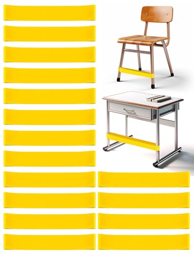 16 Pack Chair Bands for Kids with Fidgety Feet, ADHD Tools for Kids, Improve Focus & Reduce Restlessness, Chair Bands for Sensory ADHD ADD Autism - Classroom & Home Must Haves (Yellow) - color: Yellow, size: 16 Pack