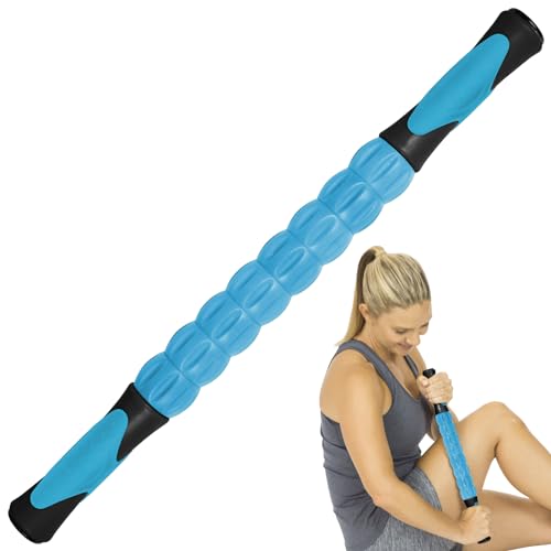 Vive Massage Stick Roller for Muscle, Back, Legs - Deep Tissue Body Fascia | Massager for Hamstring, Calf, Neck Pain, Trigger Point, Exercise -Rolling Relief Tool for Physical Therapy, Recovery