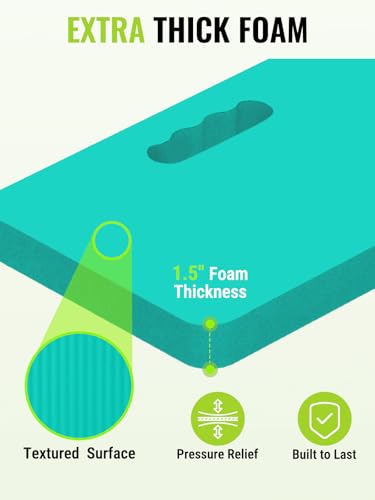 WORKPRO Extra Thick Kneeling Pad, 17.5 x 11 x 1.5 in, Robin's Egg Blue - color: Robin's Egg Blue, size: 1 Pack