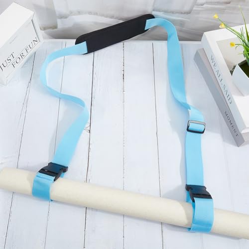 GORGECRAFT Beach Chair Carrying Strap Adjustable Scooter Anti-Slip Shoulder Straps Replacement Light Blue Universal Padded for Backpack Foldable Balance Bikes Camping Picnics Outdoor 100-189cm - color: Light Blue