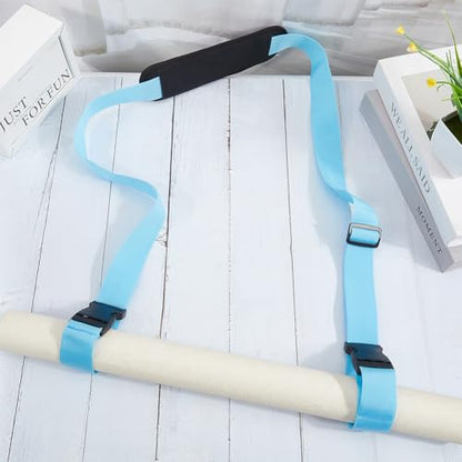 GORGECRAFT Beach Chair Carrying Strap Adjustable Scooter Anti-Slip Shoulder Straps Replacement Light Blue Universal Padded for Backpack Foldable Balance Bikes Camping Picnics Outdoor 100-189cm - color: Light Blue
