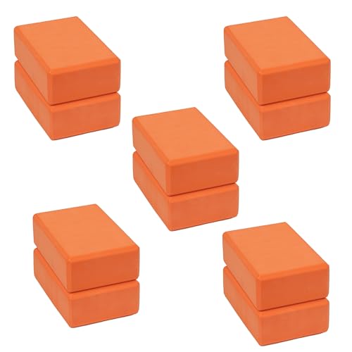 3in Foam Bulk Yoga Blocks, 10 Pack - color: Orange