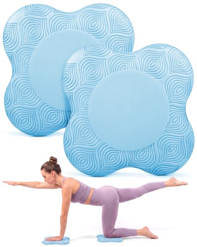 2-4 Pack Yoga Knee Pads, TPE Cushion for Pilates Exercise - color: blue