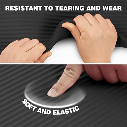 KEEP Extra Thick NBR Yoga Mat - color: Black, size: 72”x24”x10mm
