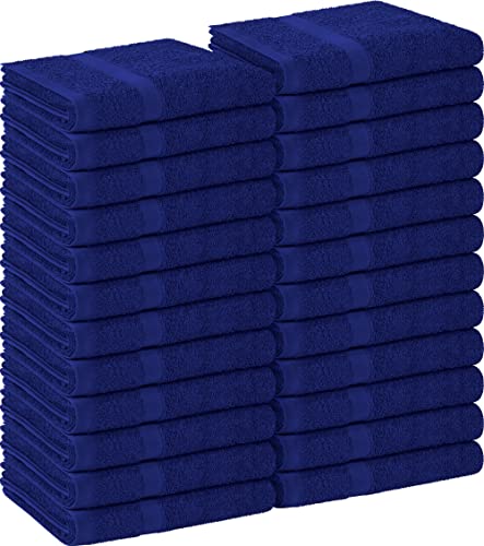 Utopia Towels Salon Towels, Pack of 24, 16x27 in, 100% Cotton, Royal Blue - color: Royal Blue, size: 24 Pack