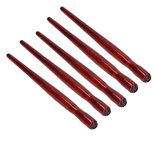 5Pcs Tachikawa Comic Pen Nib Holder for Various Pen Nib, Comic Dip Pen Set, Dip Pen Nib Holder Premium Sandalwood Hold Sturdy Comic Pen Nib Holder5Pcs Burlywood C (Red Wood Color) - color: Red Wood Color