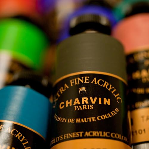 Charvin Extra Fine Professional Acrylic Paint - Primary Cyan, 150ml Tube, Triple-Milled, Lightfast Pigments, Open Stock Artist Acrylic Paints in Nature-Inspired Hues - color: Primary Cyan, size: 5.07 Fl Oz (Pack of 1)