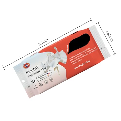 Air Dry Clay Lightweight, Flexible Modeling Clay for Adults Arts and Crafts | Professional & Moldable, Soft & No-Stick, Polymer Clay for Sculpting, Molding,Anime Figures,Making Costumes,DIY Projects - color: White-3 Packs