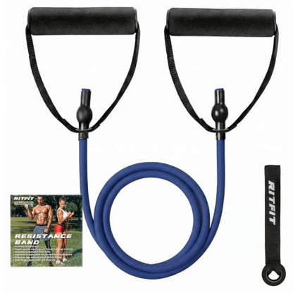 RitFit Single Resistance Bands with Handles Door Anchor for Home Gym - size: 20-25lbs