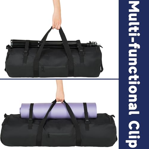 Arxus Duffle Bag 30L/50L/90L Long Travel Bag for Baseball Bat Tent Large - color: Black, size: 90L