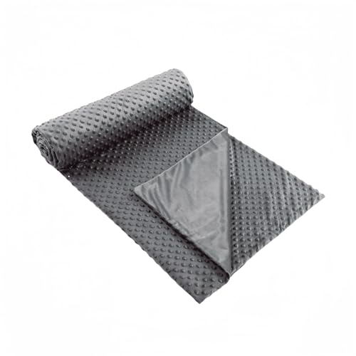 Weighted Blanket Cover 48x72, Dark Grey Removable Duvet Cover for Weighted Blanket, Soft Heavy Blanket Cover with 8 Corner Ties, 16Ties,Zipper Closure, Cover Only - color: Minky-dark Grey, size: 48*72