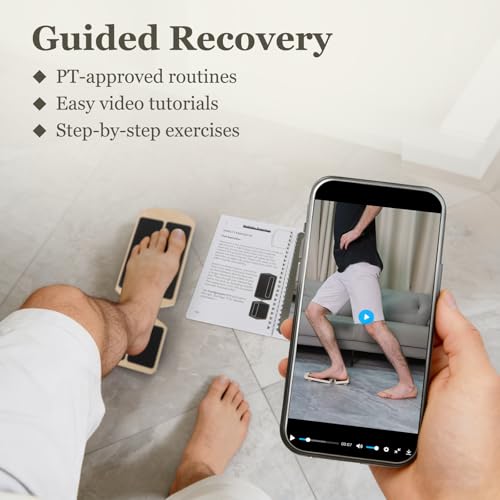 Ankle Balance Board for Rehab & Strengthening – Axis Board Training Kit with Recovery Guide – Support for Ankle Sprains, Achilles Discomfort & Plantar Fasciitis