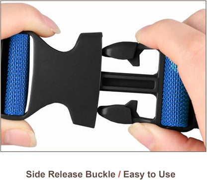 MAGARROW 1.5" Utility Luggage Straps with Buckle Adjustable, 4-Pack (Blue, 1.5 in x 3.2 ft) - color: BLUE, size: 1.5 in x 3.2 ft
