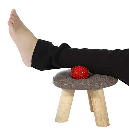 Agatige Double Peanut Massage Lacrosse Ball, Spiky Therapy Ball for Leg Back Shoulder Muscle Release Relief Deep Tissue Massage Yoga Ball for Yoga, Pilates, Tennis(#1 Red) - color: #1