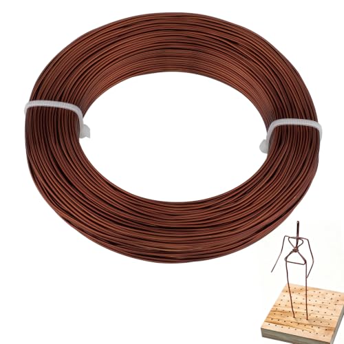 18 Gauge Aluminum Craft Wire, 164FT 1mm Bendable Metal Wire for Jewelry Making, Wreath Making, Beading(Copper Brown) - color: Copper Brown
