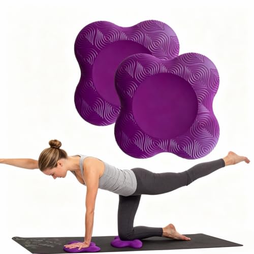Yoga Knee Pad Cushion Extra Thick for Knees Elbows Wrist Hands Head Foam Yoga Pilates Work Out Kneeling pad - color: purple