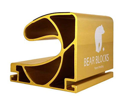 Pushup Bars - Safe Push Up Bars - Strength training Pushup Stands Perfect for Home Gym & Traveling Fitness - Lightweight, Non-Slip Bodyweight Training Workouts Blocks - color: Gold