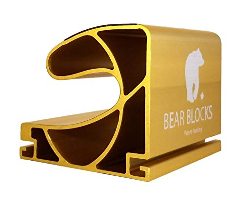 Pushup Bars - Safe Push Up Bars - Strength training Pushup Stands Perfect for Home Gym & Traveling Fitness - Lightweight, Non-Slip Bodyweight Training Workouts Blocks - color: Gold