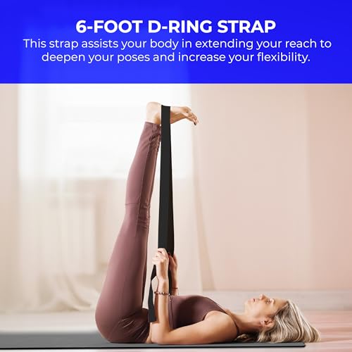 6 Pack Deluxe Studio Exercise Starter Kit - color: Black, size: 6 Piece 5mm Yoga Starter Kit