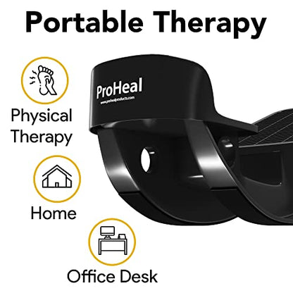 ProHeal Foot Rocker Calf Stretcher with Spiked Ball Massager - for Plantar Fasciitis, Achilles Tendonitis - Calf, Foot, Heel, and Ankle Stretcher - Lower Leg Pain Relief - Gray with Green Ball - color: Gray With Green Ball