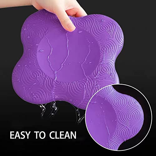 Yoga Knee Pad Cushion Extra Thick for Knees Elbows Wrist Hands Head Foam Yoga Pilates Work Out Kneeling pad - color: purple